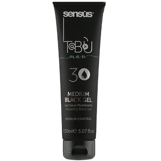 Моделирующий черный гель для волос - Sens.ùs Tabu Medium Black Gel