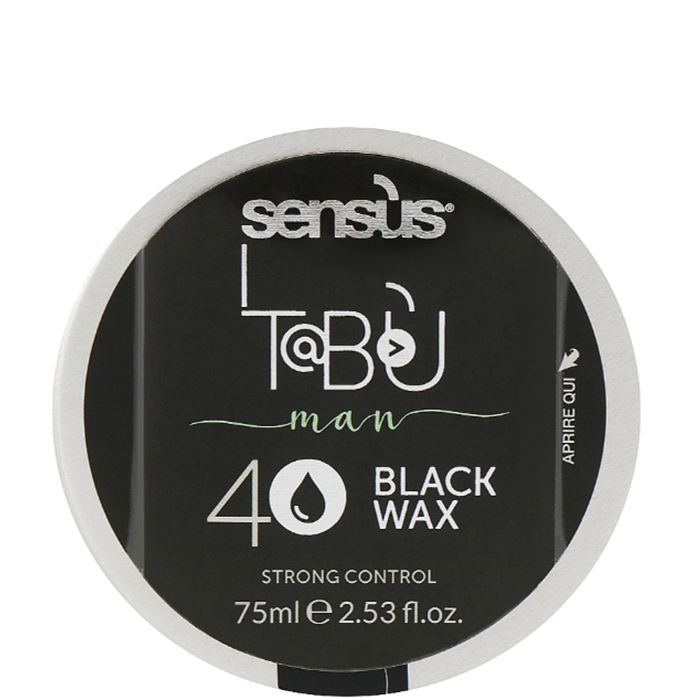 Черный воск для волос - Sens.ùs Tabu Black Wax 40