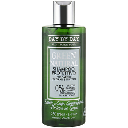 Alan Jey Green Natural Shampoo Protettivo - Шампунь для окрашенных и поврежденных волос Защита цвета