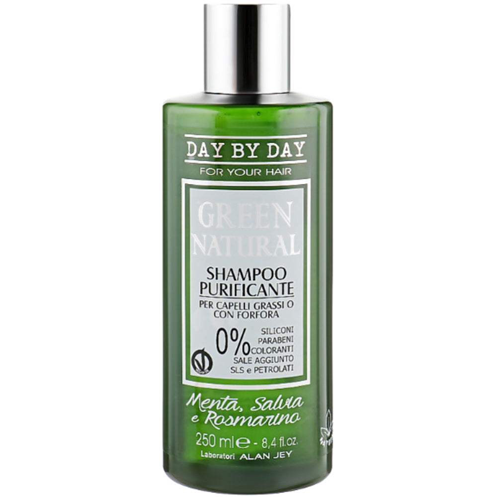 Alan Jey Green Natural Shampoo Purificante - Шампунь очищающий для жирных волос с перхотью