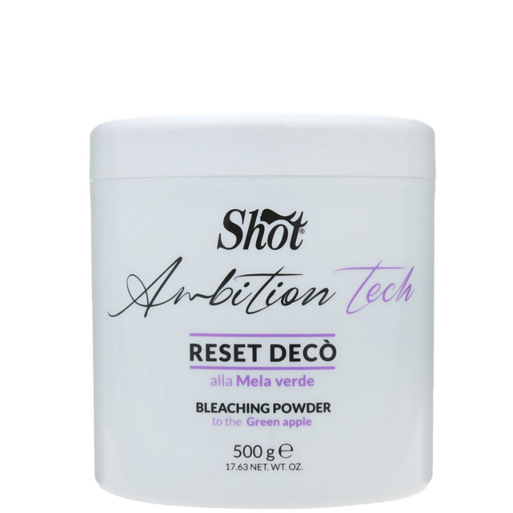 Shot Ambition Tech Reset Deco Bleaching Powder - Освітлююча пудра для волосся Зелене яблуко