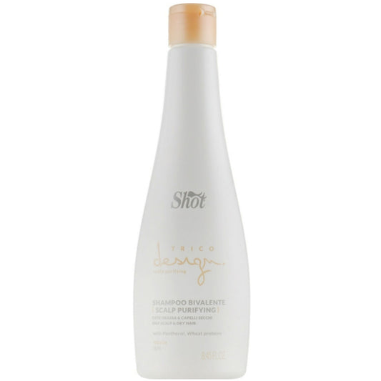 Shot Trico Design Skin Purifying Bivalente Shampoo - Шампунь для жирной кожи головы и сухих волос