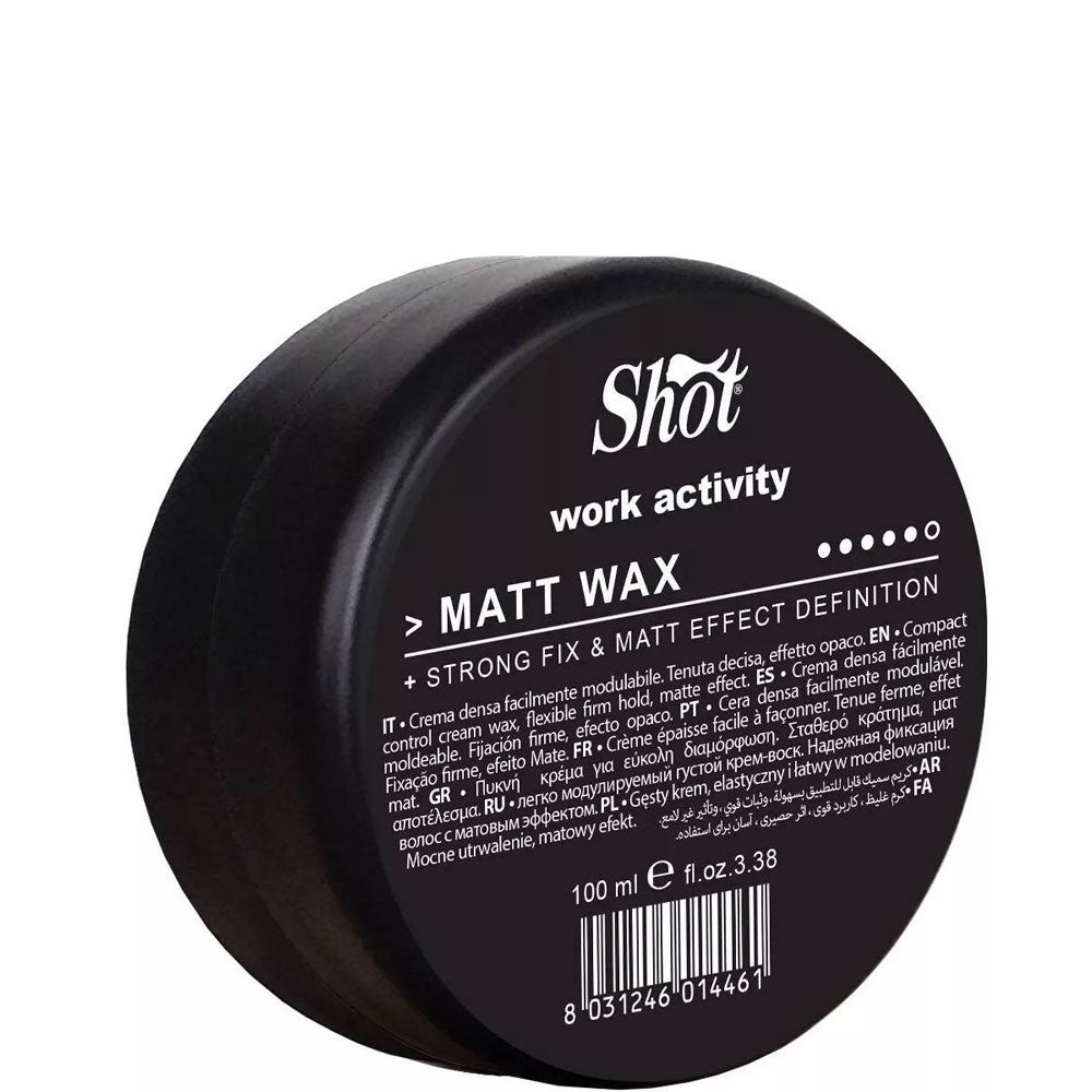 Матовий віск для волосся - Shot Work Activity Mat Wax