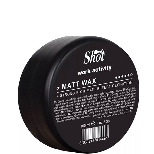 Матовый воск для волос - Shot Work Activity Mat Wax