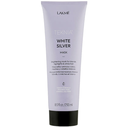 Тонирующая маска для нейтрализации желтизны - Lakme Teknia White Silver Mask