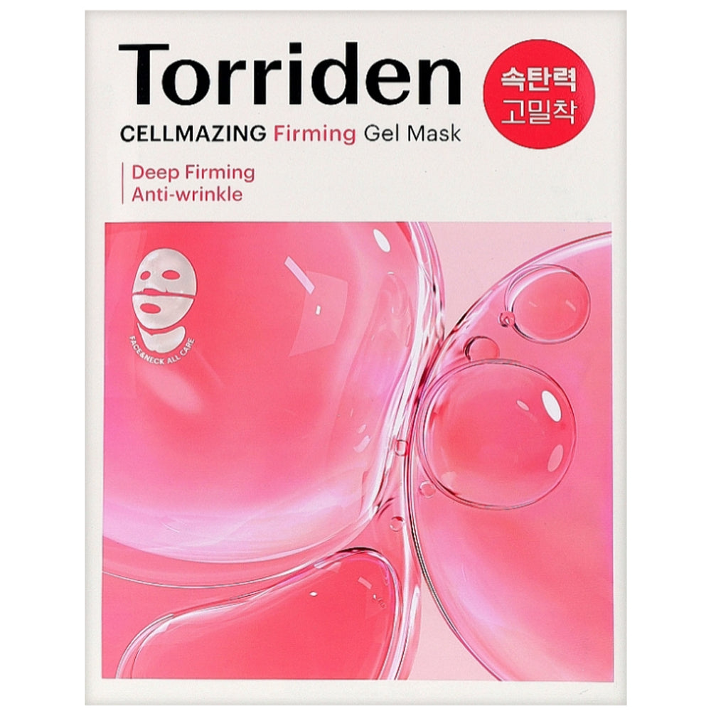 Укрепляющая маска для минимизации пор и морщин на лице - Torriden Cellmazing Firming Gel Mask