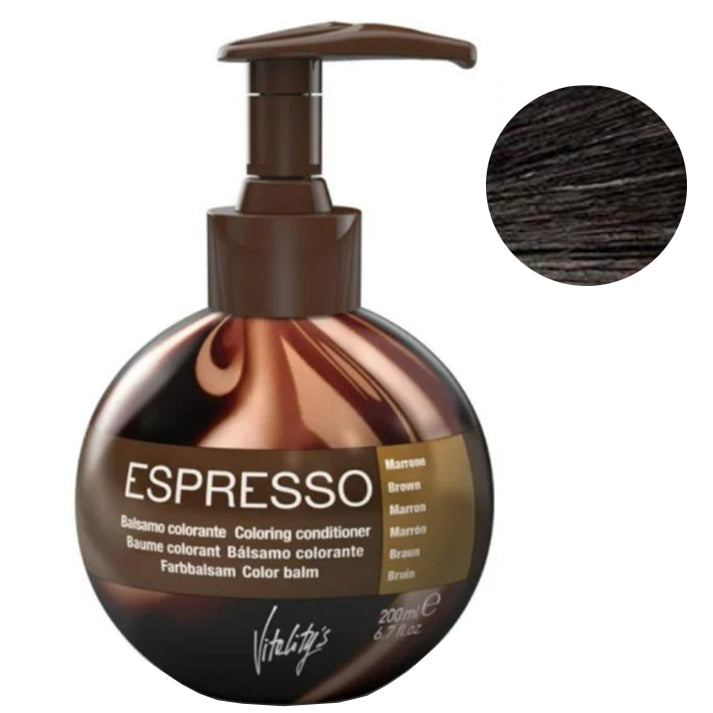 Vitality’s Espresso Coloring Conditioner - Восстанавливающий бальзам с окрашивающим эффектом 200 мл