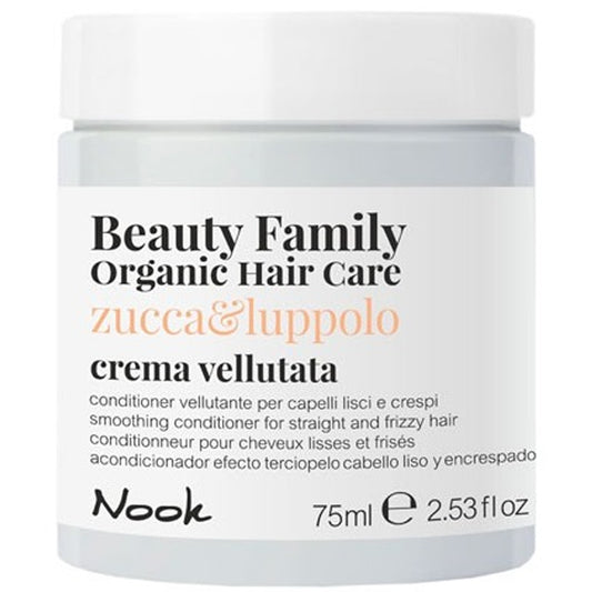 Кондиционер для гладкости прямых и непослушных волос - Nook Beauty Family Zucca & Luppolo Crema Vellutata
