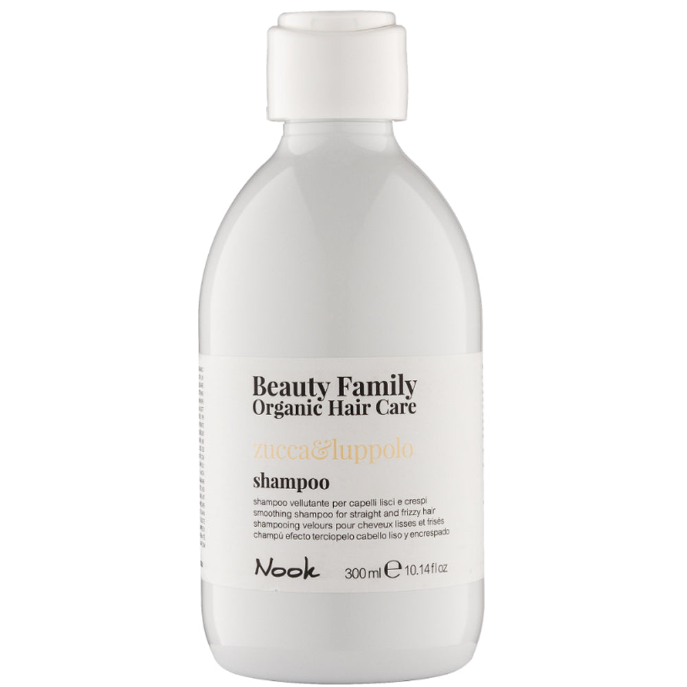 Шампунь для гладкости прямых и непослушных волос - Nook Beauty Family Zucca & Luppolo Shampoo