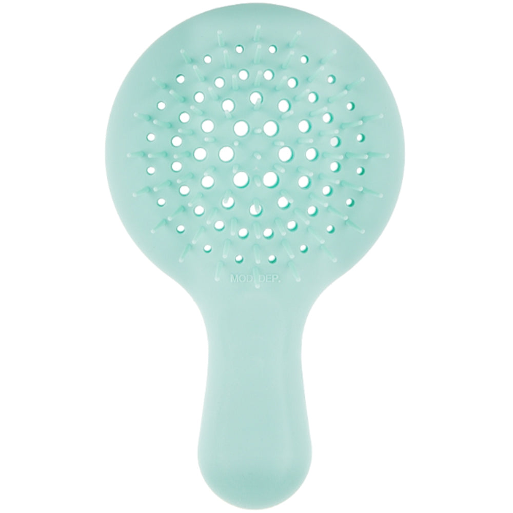 Щетка для волос голубая - Janeke Superbrush Mini Silicon Line Light Blue