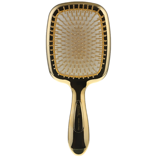 Гребінець для волосся з дзеркалом золотий - Janeke Hairbrush With Mirror Gold