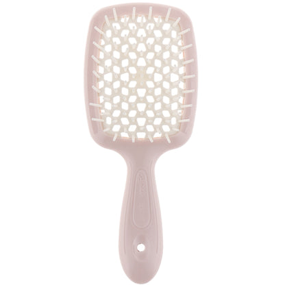 Расческа для волос розовая с белыми - Janeke Superbrush Small Pink&White