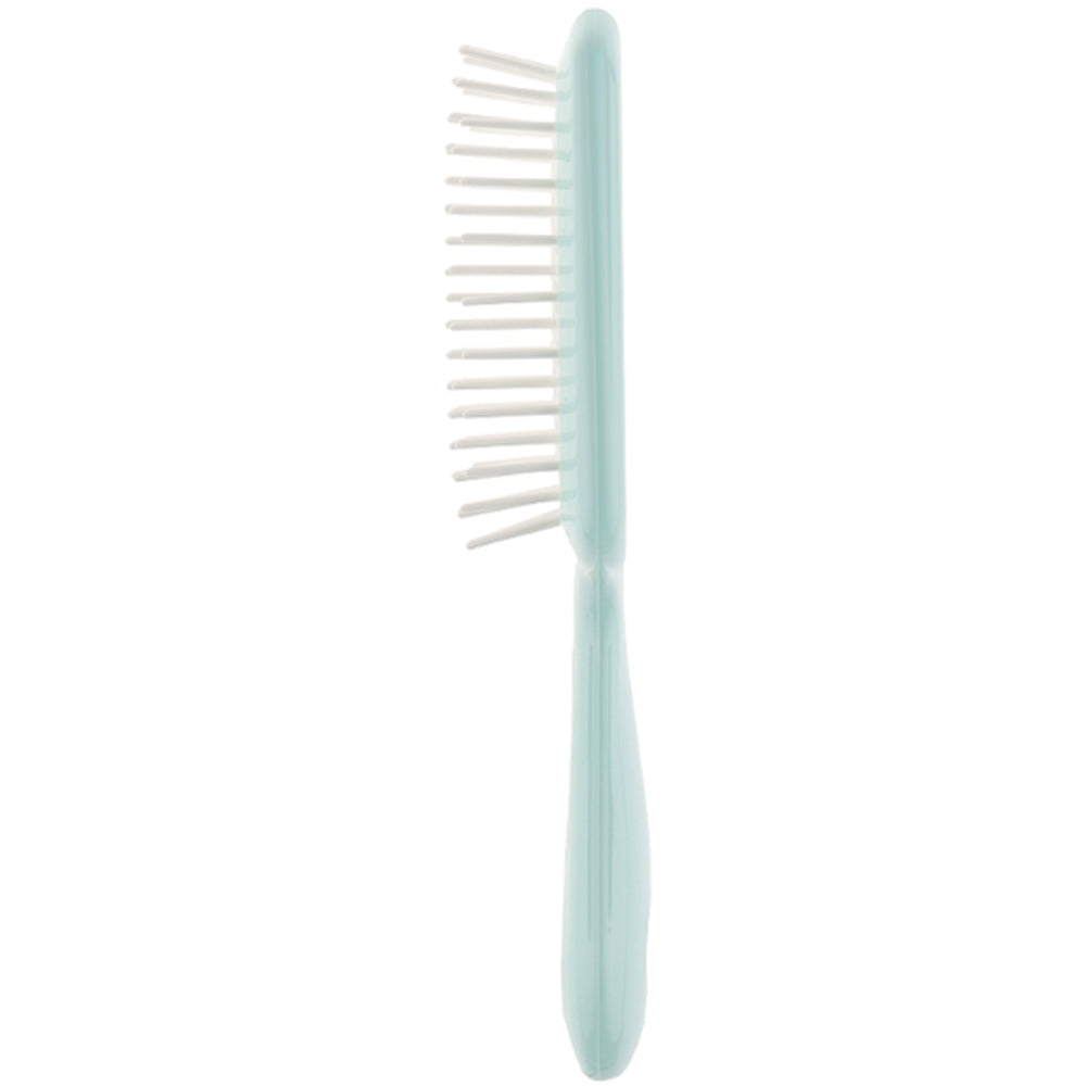 Расческа для волос синий с белыми - Janeke Superbrush Small Blue&White