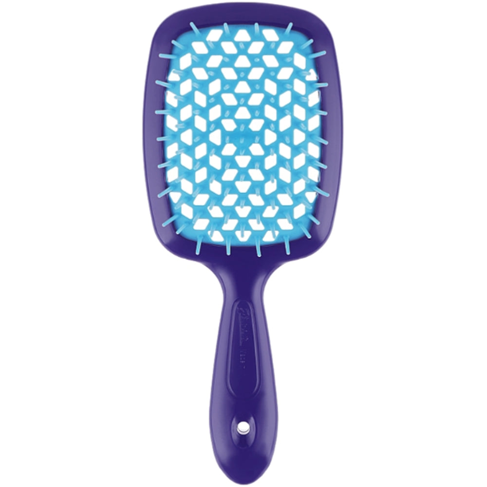 Расческа для волос фиолетовая с синими - Janeke Superbrush The Original Italian Violet&Blue