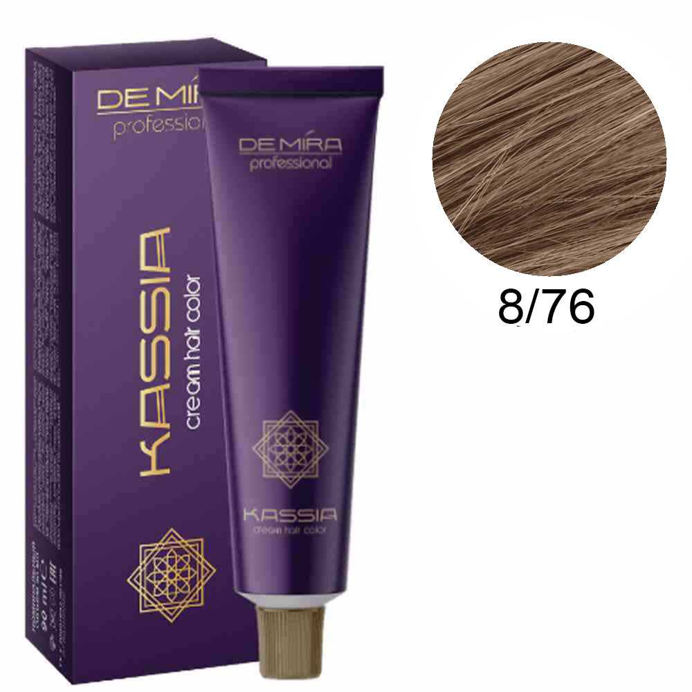 Професійна стійка крем-фарба - DeMira Professional Kassia Cream Hair Color 90ml