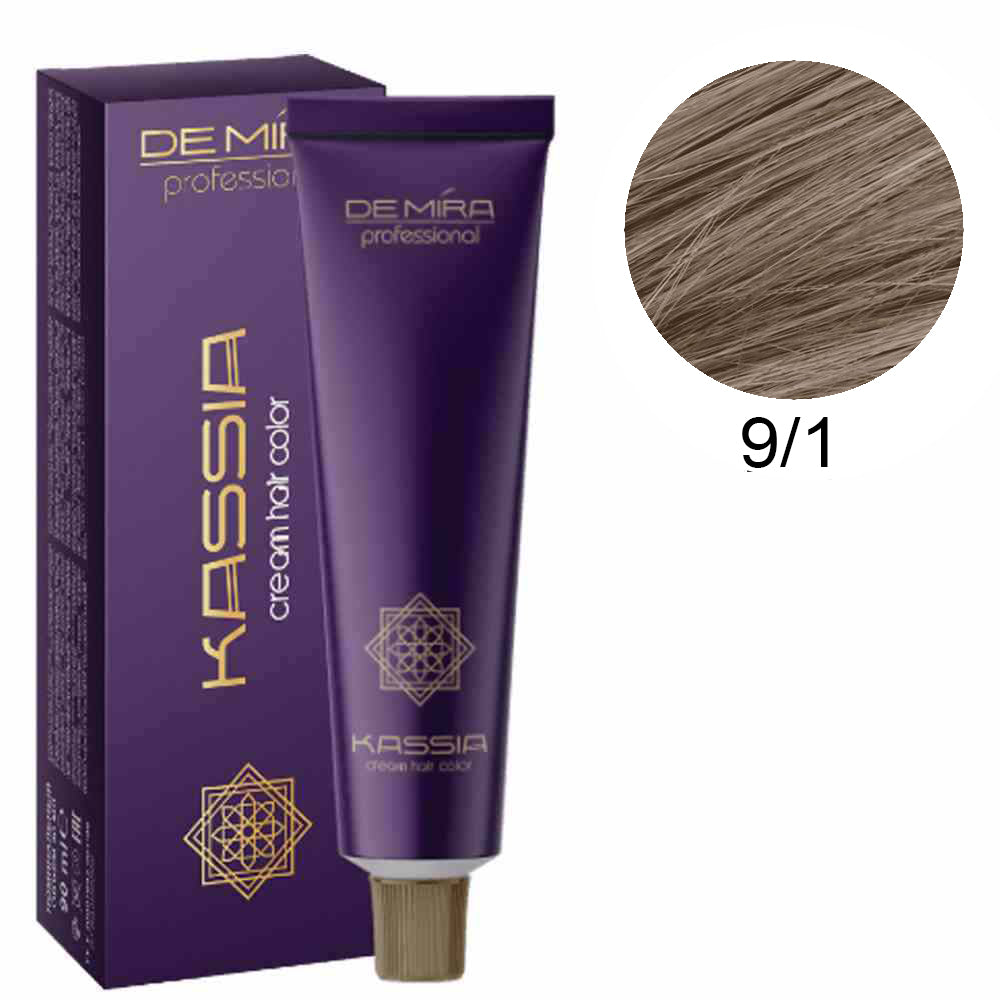 Професійна стійка крем-фарба - DeMira Professional Kassia Cream Hair Color 90ml