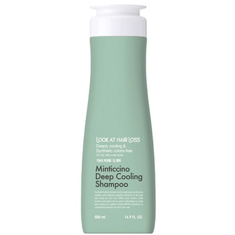 Шампунь от выпадения волос, освежающий против перхоти - Daeng Gi Meo Ri Look At Hair Loss Minticcino Deep Cooling Shampoo