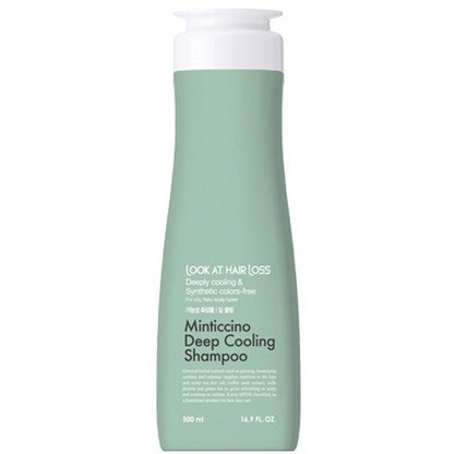 Шампунь от выпадения волос, освежающий против перхоти - Daeng Gi Meo Ri Look At Hair Loss Minticcino Deep Cooling Shampoo