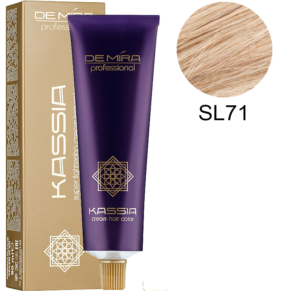 Профессиональная стойка крем-краска 90мл - DeMira Professional Kassia Super Lightening Cream Hair Color 90ml