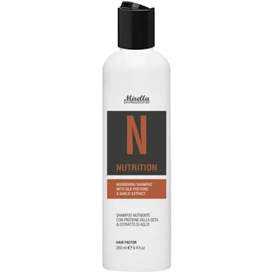 Mirella Professional N Nourishing Shampoo - Живильний шампунь з протеїнами шовку та екстрактом часнику