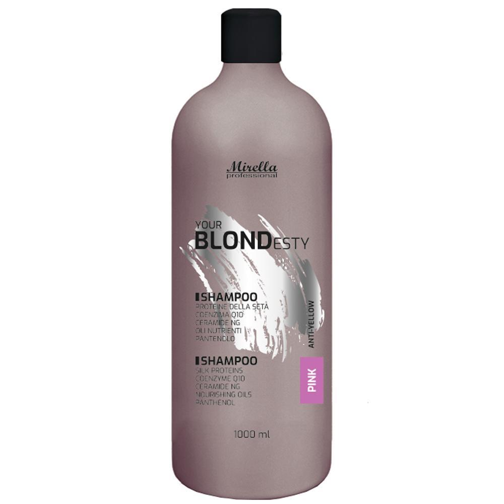 Mirella Professional Your Blondesty Pink Shampoo - Шампунь для волосся з Q10 та керамідами