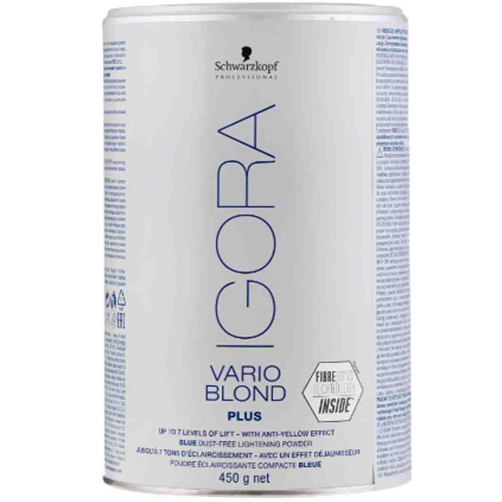 Schwarzkopf Igora Vario Blond Plus - Беспылевой порошок, осветление до 7 уровней (голубой)