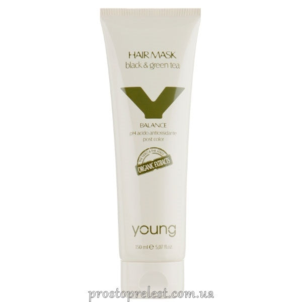 Young Y-Balance Black & Green Tee Hair Mask -  Кислотная маска для защиты цвета окрашенных волос
