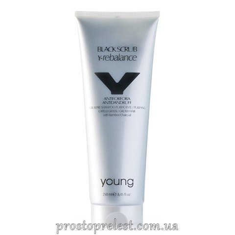 Young Y-Rebalance Black Scrub - Скраб от перхоти для волос