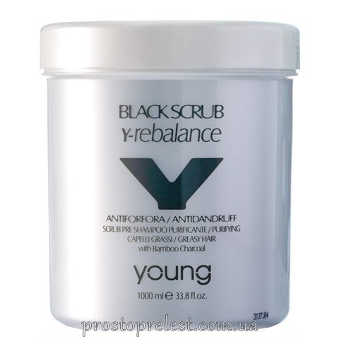 Young Y-Rebalance Black Scrub - Скраб от перхоти для волос