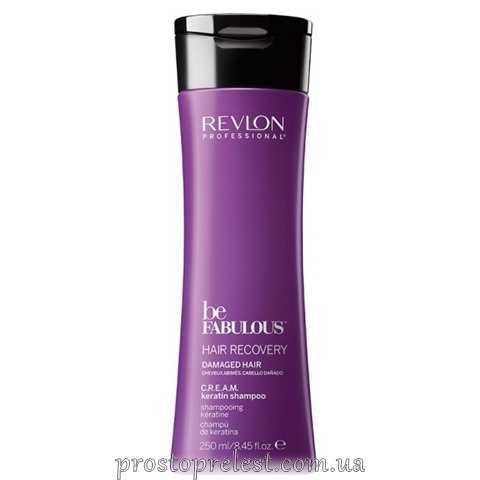 Revlon Professional Be Fabulous C.R.E.A.M. Keratin Shampoo - Відновлюючий і очищающий шампунь з кератином