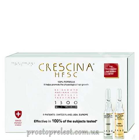 Crescina HFSC Re-Growth + Crescina Anti-Hair Loss HSSC - Полный курс при выпадении и для восстановления роста волос 1300, формула для женщин